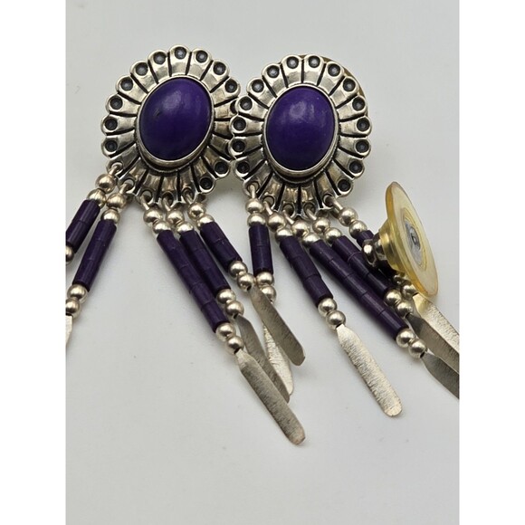 Vintage Arnold Maloney, QT & STG Sterling Silver & Sugilite Concho Jewelry Set – - Picture 6 of 11